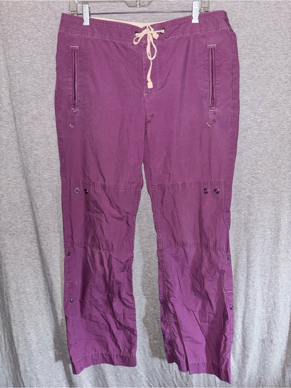 GAP Women’s Y2K Vintage Plum Drawstring Cargo Pants